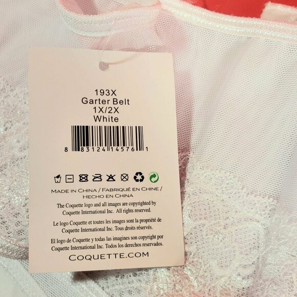 Coquette Sturdy White Garter Belt – New With Tags (8 Available) - Picture 6 of 12